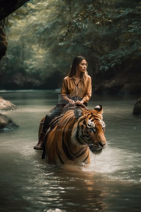 Woman Riding A Tiger by got2me on DeviantArt