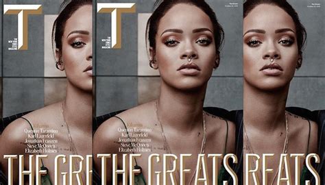 Rihanna Covers NYT Style Magazine / Named One Of "The Greats" - That Grape Juice