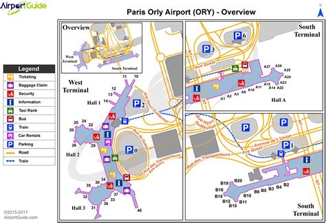 Orly airport map - Paris orly airport map (Île-de-France - France)