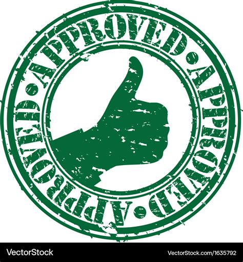 Grunge approved rubber stamp Royalty Free Vector Image