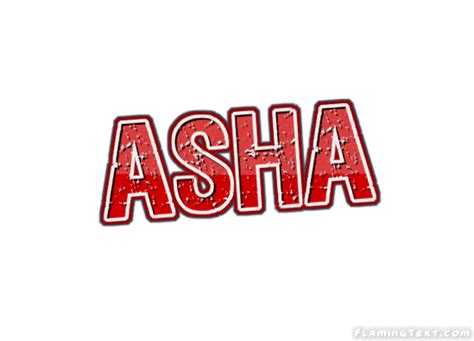 Asha Logo | Free Name Design Tool from Flaming Text