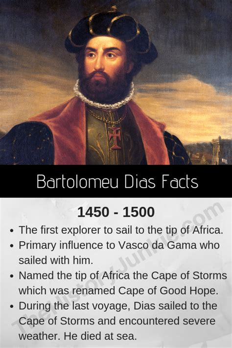 Bartolomeu Dias Facts, Biography and Timeline - The History Junkie