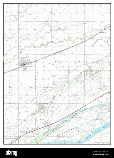 Map of wood river nebraska hi-res stock photography and images - Alamy