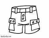 Shorts Coloring Pages sketch template