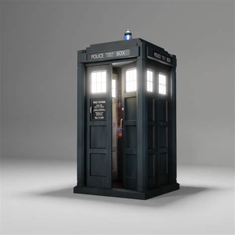 ArtStation - 13th Doctor TARDIS Exterior Model