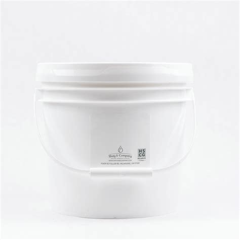 1-Gallon HDPE Bucket with Lid & Handle | Shay and Company