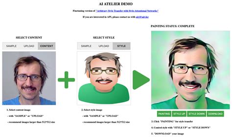 Arbitrary Style Transfer with Style-Attentional Networks. This “AI Atelier Demo” enables one to ...