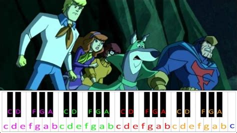 Scooby Doo Mystery Incorporated Ending Theme ~ Piano Letter Notes