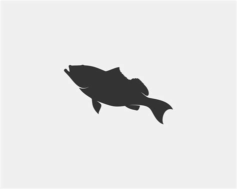 grouper vector silhouette 11542484 Vector Art at Vecteezy