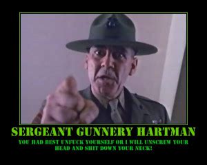 Gunnery Sergeant Hartman Quotes. QuotesGram