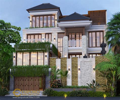 Desain Rumah Tinggal Villa Bali Tropis di Bali 2