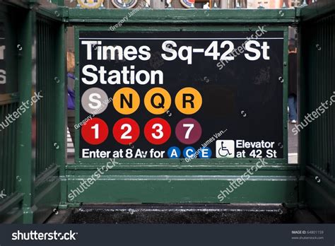 Times Square Subway Station In New York City Stock Photo 64801159 : Shutterstock