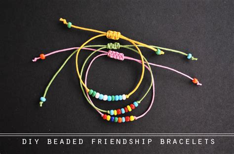 the diy: beaded friendship bracelets