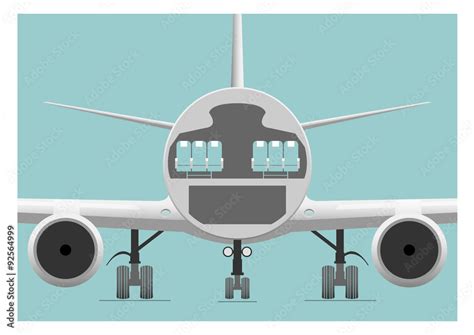 Fuselage cross section Stock Vector | Adobe Stock