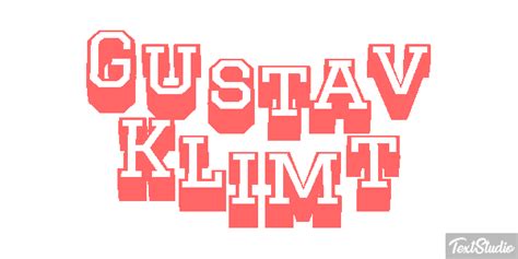 Gustav Klimt Celebrity Animated GIF Logo Designs