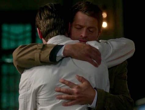 Best hug in SPN after all the destiel hugs #misha #castiel #supernatural #spnfamily #spn #cas # ...