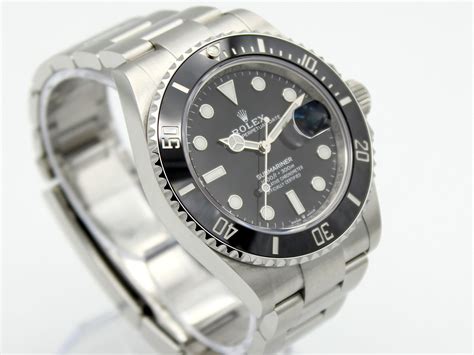 Rolex Submariner Date Black Dial Ceramic Black Bezel Stainless Steel ...