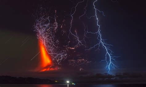 Calbuco Volcano, Lightning, Eruptions, Volcano, Chile, Night, Clouds, Lava, Lake, Nature ...