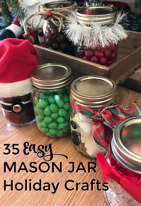 35 Easy Mason Jar Holiday Crafts - Hobbies on a Budget