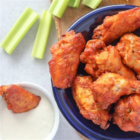 Tyson Frozen Chicken Wings in Air Fryer - wholelottaairfrying.com