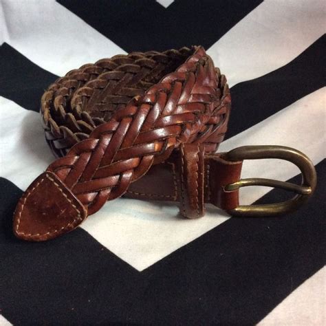 Classic Belt – Braided Leather – Usa – Brass Buckle | Boardwalk Vintage