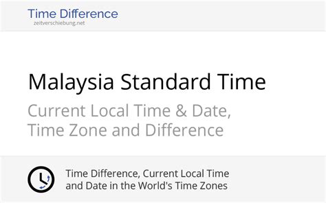 MST - Malaysia Standard Time: Current local time