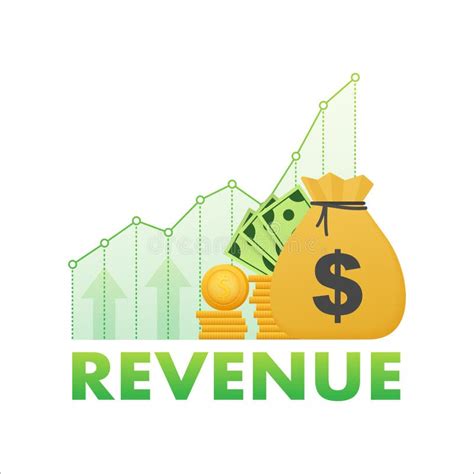 Revenue Growth Increasing Graph. High Interest Rate. Vector Stock ...