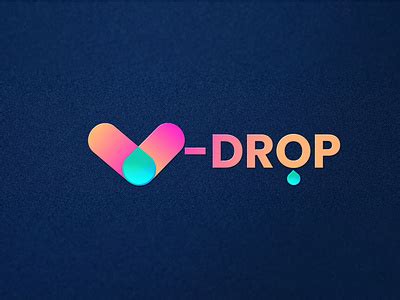 v drop logo design services by khadizaakter on Dribbble