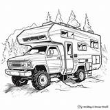 Camper & Rv Coloring Pages  Free Printable sketch template