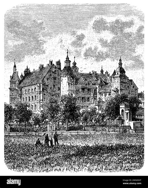 Güstrow Castle;Güstrow Castle, , (encyclopedia, 1893), Schloß zu Güstrow, Château de Güstrow ...