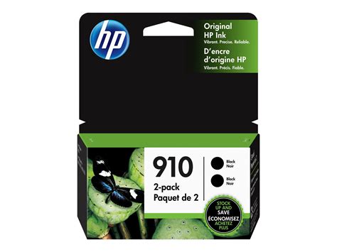 HP 910 Black Original Ink, 2 Cartridges (3JB40AN) - Walmart.com