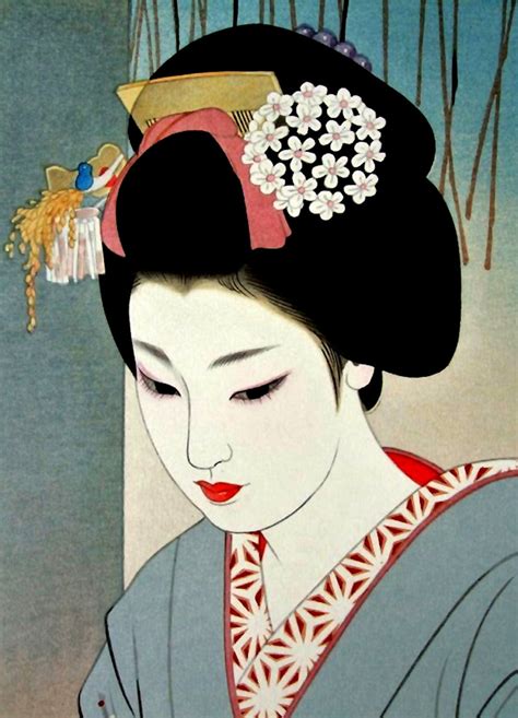 Ancient Japanese Geisha Art