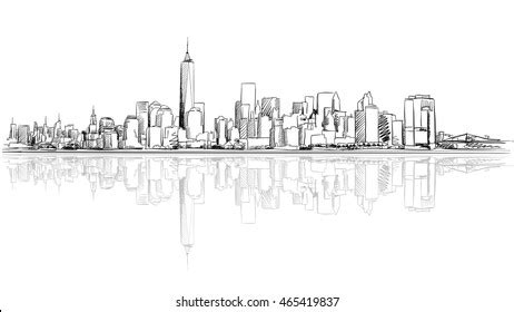 New york city skyline drawing - choosevvti