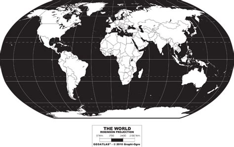 World Robinson Projection Map