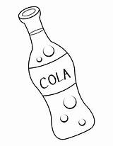Soda Bottle Coloring Page Pages sketch template
