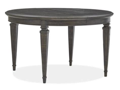 Magnussen Furniture Calistoga Round Dining Table in Weathered Charcoal D2590-25 by Dining Rooms ...