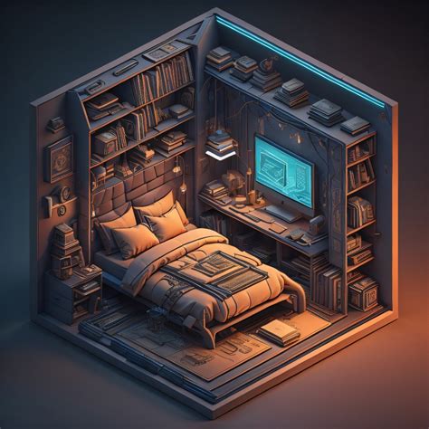 Cyberpunk Bedroom on Behance