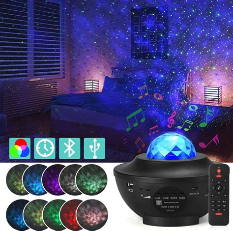 Galaxy Projector Star Light Projector for Bedroom | 3 in 1 Premium Starry Night Light Projector ...