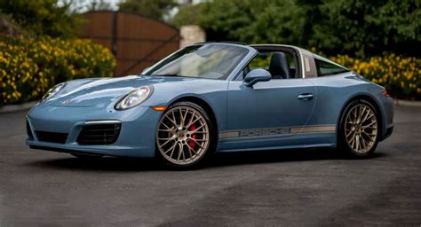 Porsche Exclusive 991 Targa 4S Design Edition Is So Purdy In Baby Blue | Carscoops