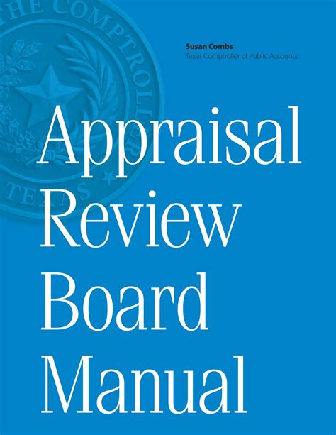 Appraisal Review Board Manual, 2011 - Page Front Cover - The Portal to Texas History