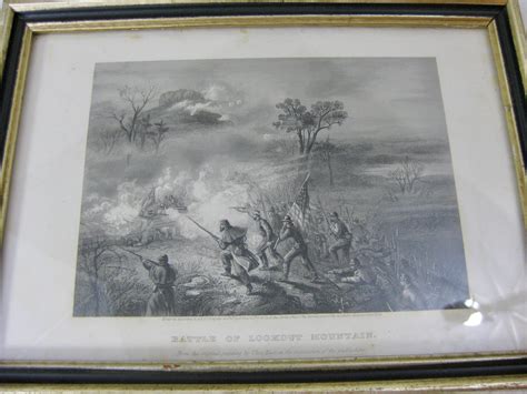 ART] BATTLE OF LOOKOUT MOUNTAIN by Nast, Thomas, from an original painting from; Johnson, Fry ...