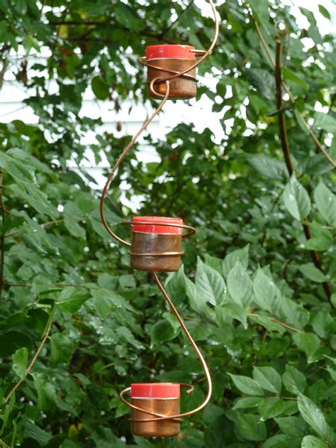 Bee-proof Drip-free Copper Hummingbird Feeder Version I - Etsy