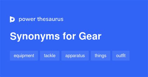 Gear synonyms - 1 656 Words and Phrases for Gear