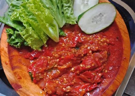 Resep Sambel Terasi Mentah oleh Hesti Pratiwi - Cookpad