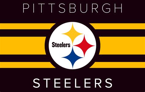 Download Pittsburgh Steelers Logo And Flag Wallpaper | Wallpapers.com