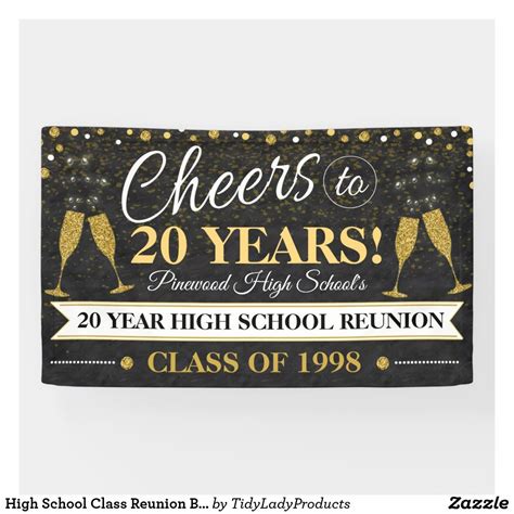 High School Class Reunion Banner | Zazzle | High school class reunion ...