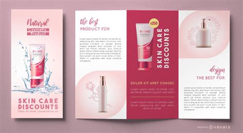 Cosmetics Brochure Template Vector Download