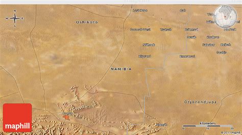 Satellite 3D Map of Tsumeb