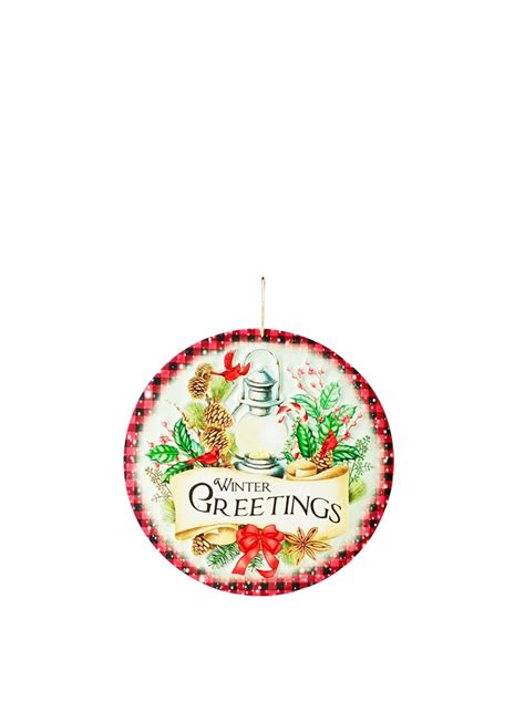 Metal Sign Christmas Greetings - St Nicholas Christmas Cave