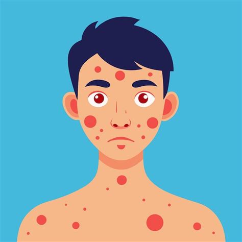 Psoriasis and red patches skin health vector | Premium AI-generated vector